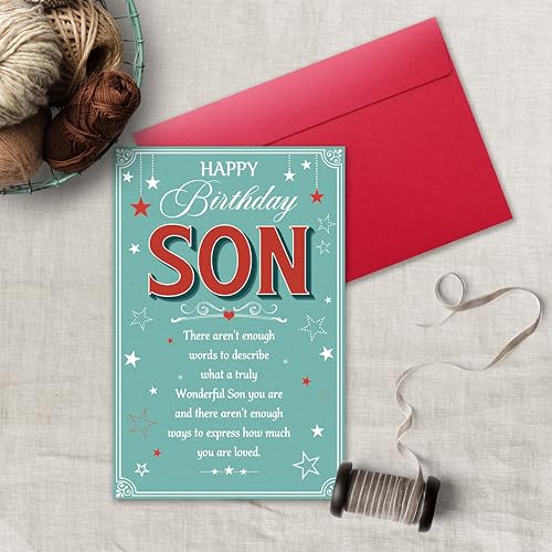 Heartfelt Birthday Card for Son - Meaningful Gift from Parents