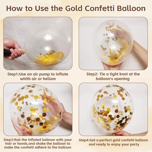 50 Pcs Brown & Gold Balloons - 12 Inch for Woodland & Cowboy Parties