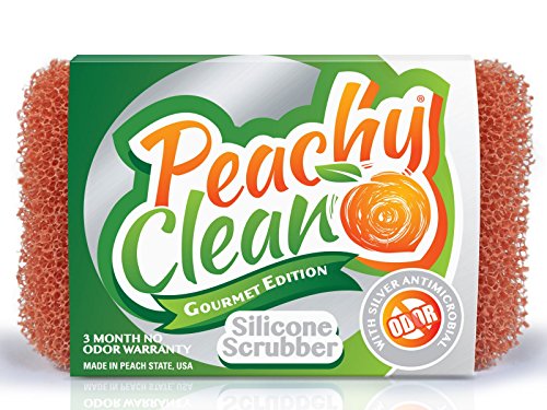 Peachy Clean Silicone Scrubber with Peach Fragrance - Mold Resistant