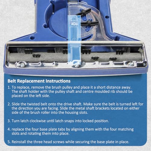 HASMX Replacement Vacuum Belt for Vacuflo TurboCat S3M312