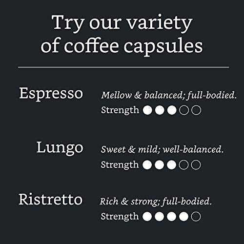 Solimo Espresso Capsules, Medium Roast, 50 Count - Nespresso Compatible
