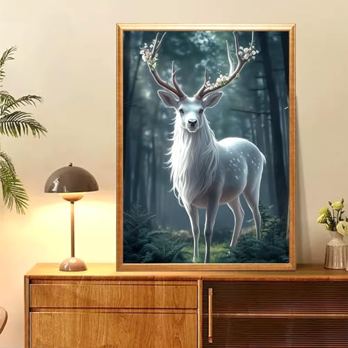 NAIMOER Goat Diamond Art Kit 5D Full Drill 12x16 Inch Beginner Gem Art