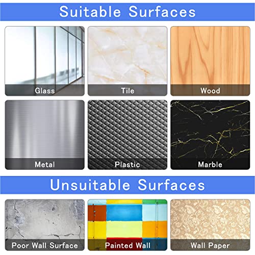 30 Pack Large Adhesive Wall Hooks - Heavy Duty 44lb Clear Waterproof Hangers