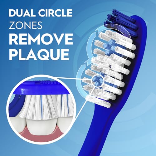 Oral-B Dual Clean Medium Manual Toothbrush 6 Count