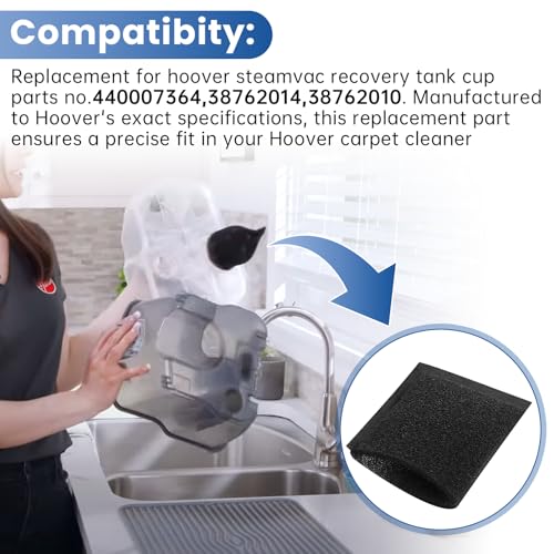 2-Pack Foam Tank Filter for Hoover SteamVac F5800 Series Carpet Cleaners