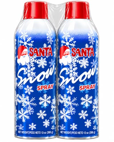 Artificial Snow Spray for Christmas Decorations 2 Pack - Winter Scene Effect