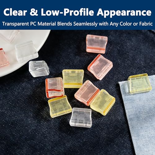 40 Pcs Fabric Hem Clips for Pants - Instant No-Sew Clothing Alteration Tool