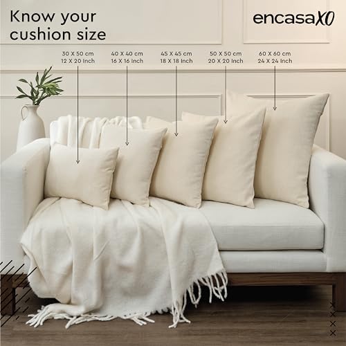 Encasa XO Maroon Velvet Throw Pillow Covers 12"x12" (Pack of 2)