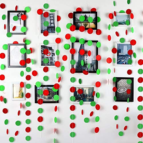 Christmas Banner Garland - Red and Green Merry Christmas Party Decor