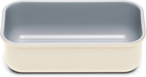 Caraway Non-Stick Ceramic Loaf Pan - Naturally Slick & Non-Toxic Coating - Ideal for Pound Cakes & Breads - 1 lb, Cream