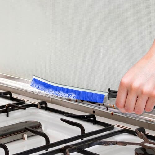 JHBEEY 3 Pack Crevice Cleaning Brushes Hard Bristle Gap & Grout Cleaners