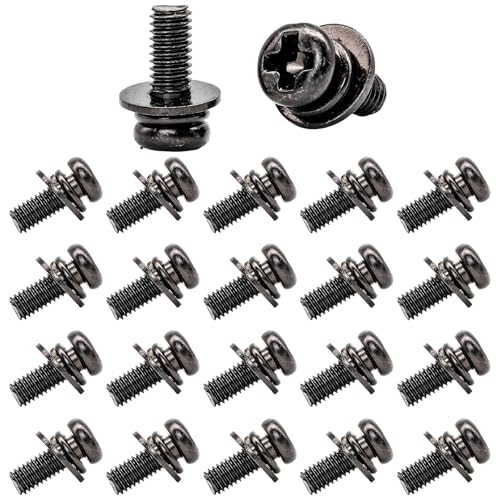 20-Pack M4x10mm VESA Screws with Washers for TV/Monitor Mounting