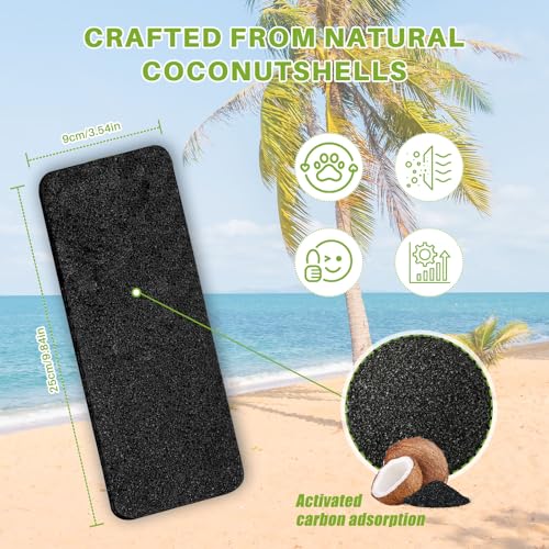 Fanluter 10 Pack Ceiling Fan Filters - Activated Carbon Odor Eliminators