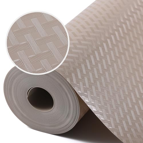 Non-Adhesive Shelf Liners for Kitchen Cabinets - Beige 11.8" x 59"