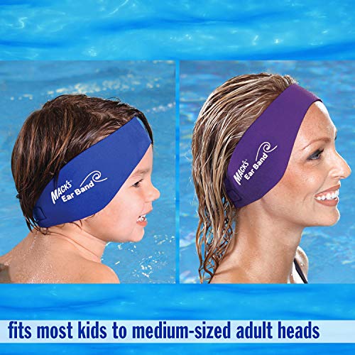Mack's Swimming Headband - Neoprene Ear Band for Water Protection