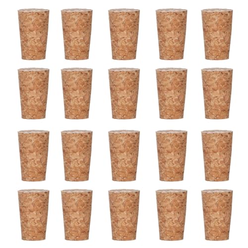 25 Pack Natural Tapered Corks for Wine Bottles & Crafts