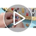 Ornaland White Lampwork Glass Flower Beads for Jewelry Making 28 Pcs
