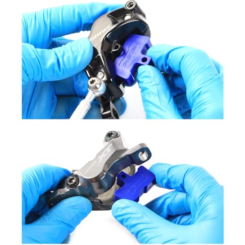 8PCS Bike Hydraulic Disc Brake Bleed Blocks & Spacer, Compatible with Shimano,Tektro,Trp,SRAM,Avid,Zoom and More,2/4-Piston Caliper Blocks for Universal Bike, Mountain/Road Bike