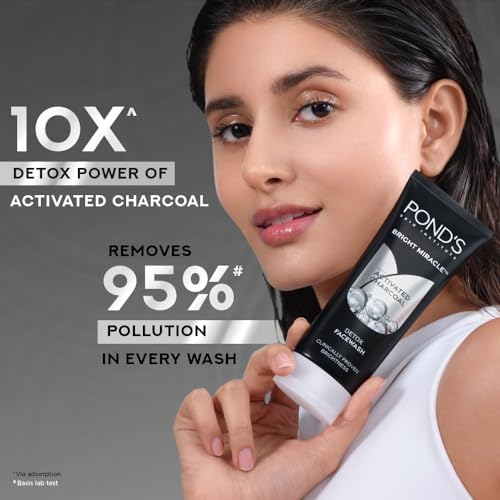 Pond's Bright Miracle Activated Charcoal Face Wash 50g