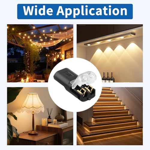 30 Pcs 2-Pin Locking Wire Connectors for LED Light Strips