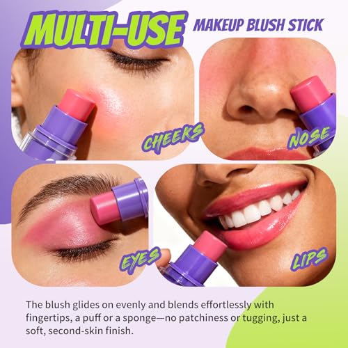 Glam Code Multi-Use Cream Blush Stick for Cheeks, Lips & Eyes - 03
