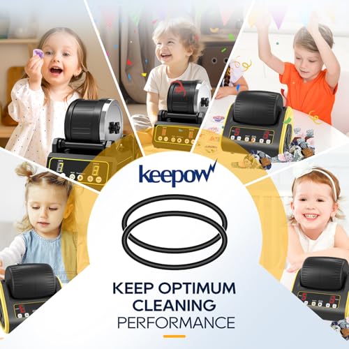 KEEPOW Rock Tumbler Replacement Belts, 5 Pack for KoolStone & Komestone