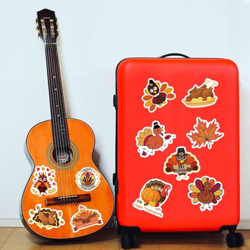 Thanksgiving Stickers Pack - 100 Waterproof Cute Fall Designs