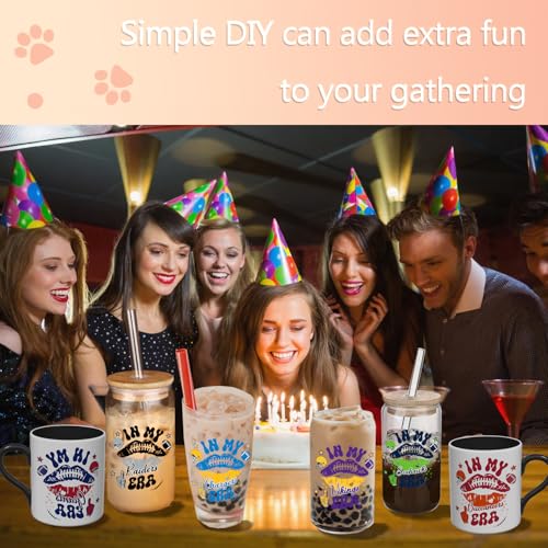 Elewins 12 Pcs Ball Games UV DTF Cup Wrap Transfers for Mugs