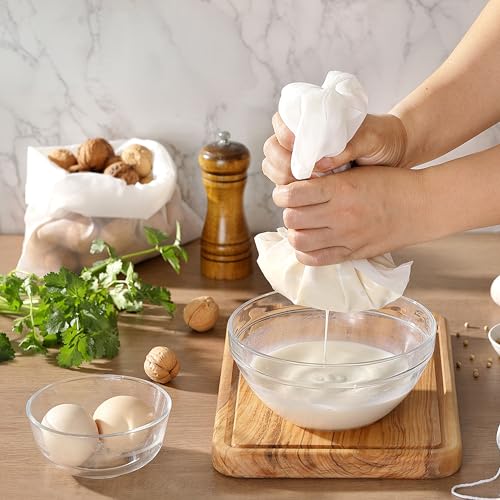 COKUMA 3-Pack Reusable Nut Milk Bags - 9.5" x 14" Fine Mesh Strainers