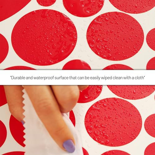 Rainbow Polka Dot Wall Decals for Kids - Removable Vinyl Stickers