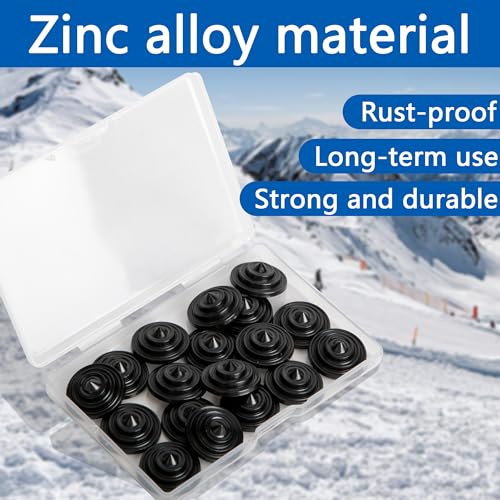 18 Pcs Snowboard Stomp Pad,4 Layers Cone Studs Snowboard Grip Stomp Pads,Anti-Slip Stomp Pad Studs to Provide Extra Grip for Winter Ski Snowboard