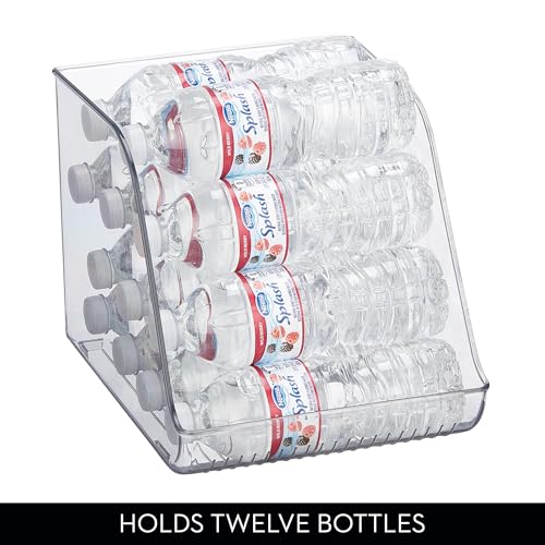 iDesign Plastic Water Bottle Organizer - 4-Pack Tall for Fridge
