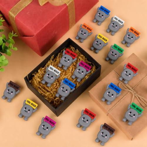 20 Mini You Rock Figurines - Inspirational Decorative Gifts