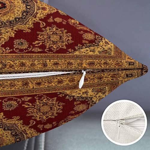 Smooffly Swn20 Vintage Boho Cotton Linen Throw Pillow Cover 12x20 Inches