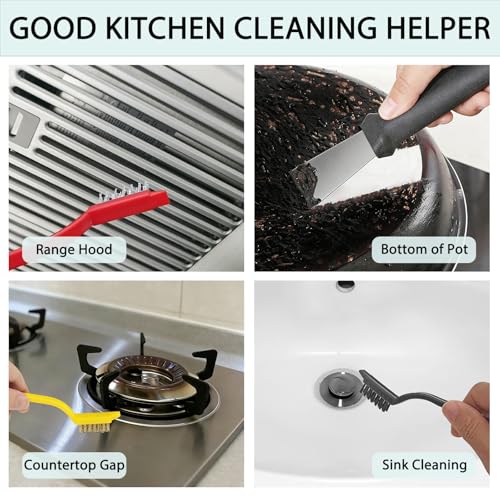 12-Piece Crevice Cleaning Brush Set for Deep Cleaning Tight Spaces