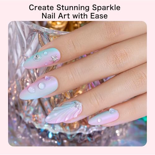 Creaglam Rhinestone Glue for Nails - 2 Pack 16ml Strong Gel Adhesive
