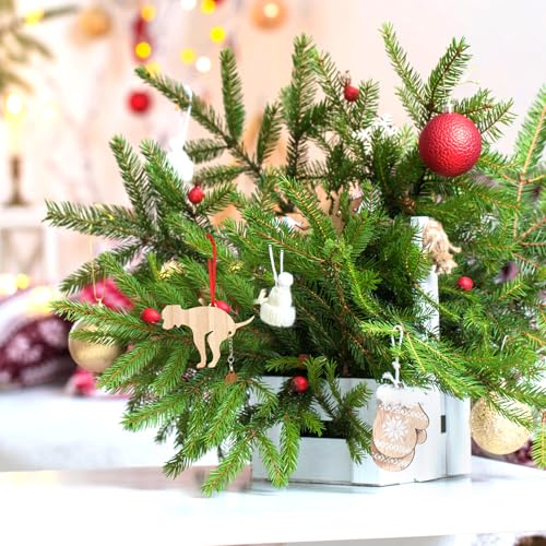 Naughty Dog Poop Christmas Ornament 2025 - Funny Wooden Decor