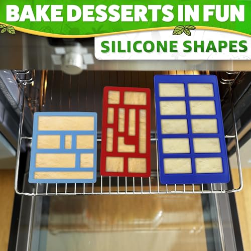 3 Pcs Non-Stick Food-Grade Silicone Chocolate Molds