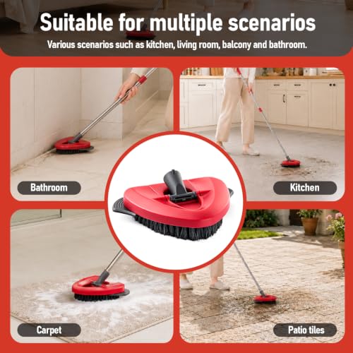 Large Spin Mop Scrub Brush Head Replacement for O-Cedar EasyWring 1-Tank