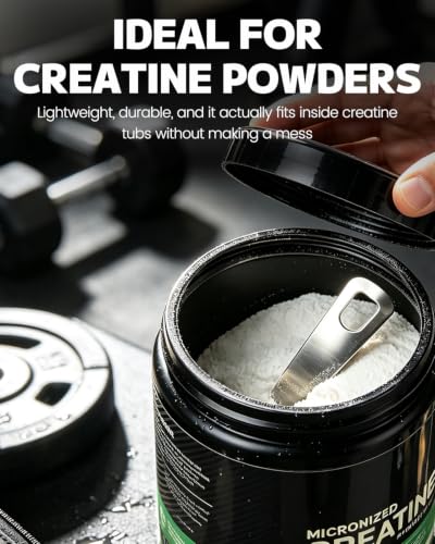 MIMORE Stainless Steel 5g Scoop - 3 Pack for Accurate Creatine Measurement