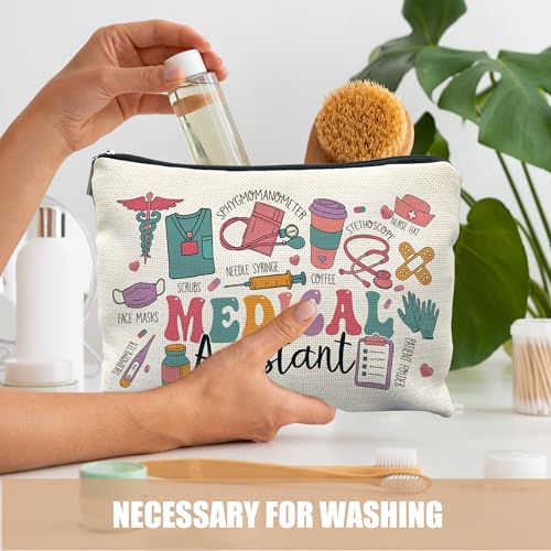Medical Assistant Makeup Bag Travel Toiletry Pouch Nurse Gift