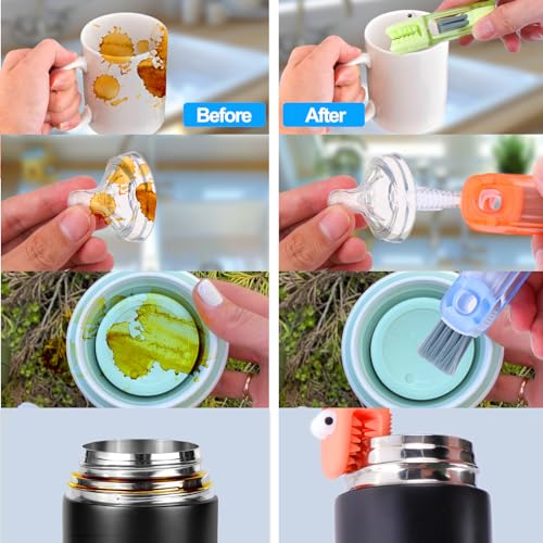 4-in-1 Cup Lid Cleaning Brush Set - Tumbler & Bottle Cleaner
