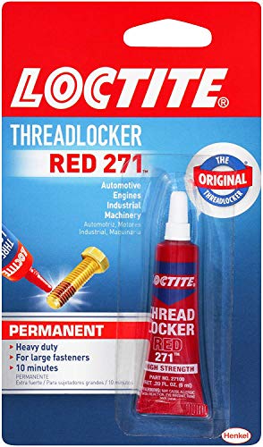 Loctite Threadlocker Red 271 - 12 Pack, Permanent Sealant for Fasteners
