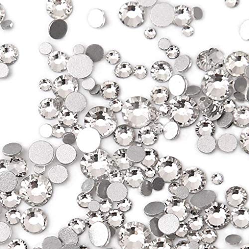 Flatback Crystal Rhinestones Mix Size 1440pcs for Nail Art and Crafts
