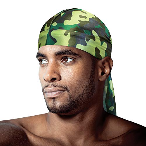 Tyche Royal Silky Durag Ultra Stretch Army Camo
