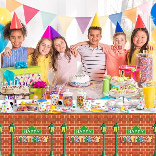 Cookie Tablecloths - 3 Pcs Disposable 54 x 108 Inch for Birthday Party