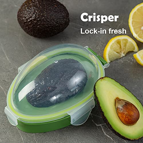 Avocado Saver Storage Container with Snap-On Lid for Freshness