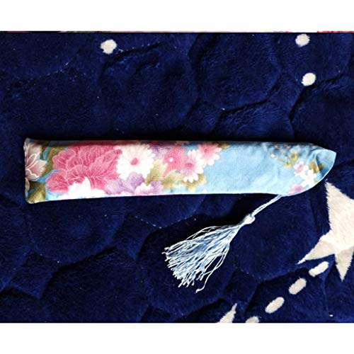 Gray Folding Hand Fan Bag Holder Protector - Elegant Cloth Case for Fans