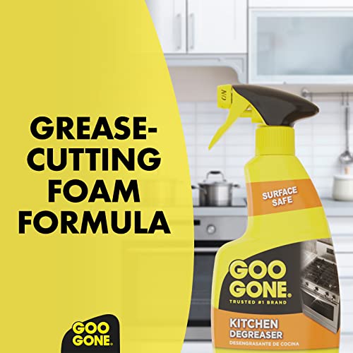 Goo Gone Degreaser - Fast-Acting Kitchen Cleaner for Grease & Grime - 14 Fl. Oz.