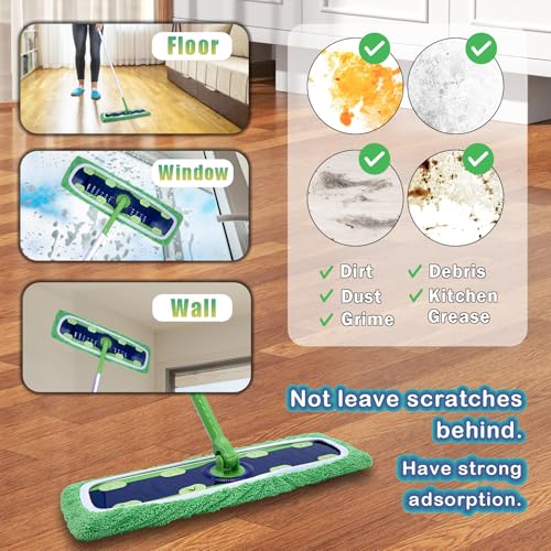 2 Pack XL Microfiber Mop Pads for Swiffer XL Mop – Reusable Wet & Dry Cleaning